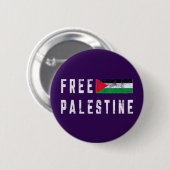Vrije Palestijnse vlag Palestijn Ronde Button 5,7 Cm (Voorkant /achterkant)