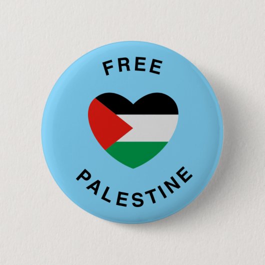Vrije Palestijnse vlag Ronde Button 5,7 Cm (Voorkant)