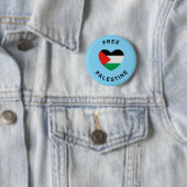 Vrije Palestijnse vlag Ronde Button 5,7 Cm (In situ)