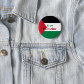 Vrije Palestijnse vlag Ronde Button 5,7 Cm (In situ)