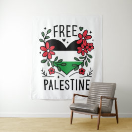 Vrije Palestijnse vlag Wandkleed