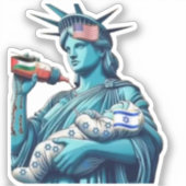 Vrije Palestijnse vrijheid voor de VS genocide Sti Sticker (Voorkant)