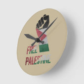 vrije palestijnse vrijheid voor palestijnen ronde klok (Hoek)