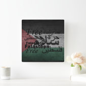 vrije palestijnse vrijheid voor palestijnen vierkante klok (Huis)