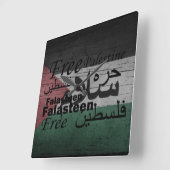 vrije palestijnse vrijheid voor palestijnen vierkante klok (Hoek)