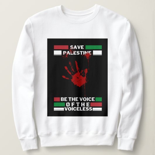 Vrije Palestijnse vrouwen sweatshirt | Red Gaza (Design voorkant)