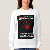 Vrije Palestijnse vrouwen sweatshirt | Red Gaza (Voorkant)