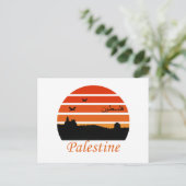 vrije palestijnse  zonsondergang briefkaart (Staand voorkant)