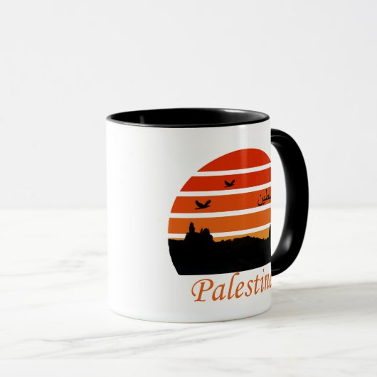 Vrije Palestijnse  zonsondergang Mok (Voorkant rechts)