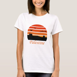 vrije palestijnse zonsondergang t-shirt