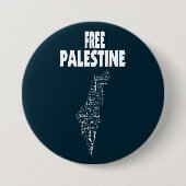 Vrije Palestina Arabisch Palestijns Gaza Ronde Button 7,6 Cm (Voorkant)