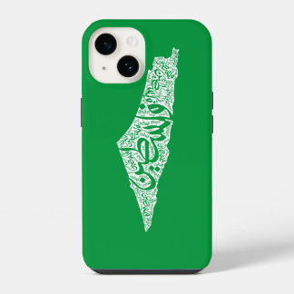 Vrije Palestina kaart en vlag فلسطين iPhone 14 Hoesje