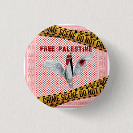 Vrije Palestina Knop - Palestina Speld Ronde Button 3,2 Cm