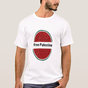 Vrije Palestina, Palestijnse vlag, watermeloenkleu T-shirt