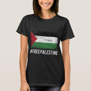 Vrije Palestina Stand met Palestina T-shirt