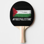 Vrije Palestina Stand met Palestina Tafeltennisbatje (Voorkant)