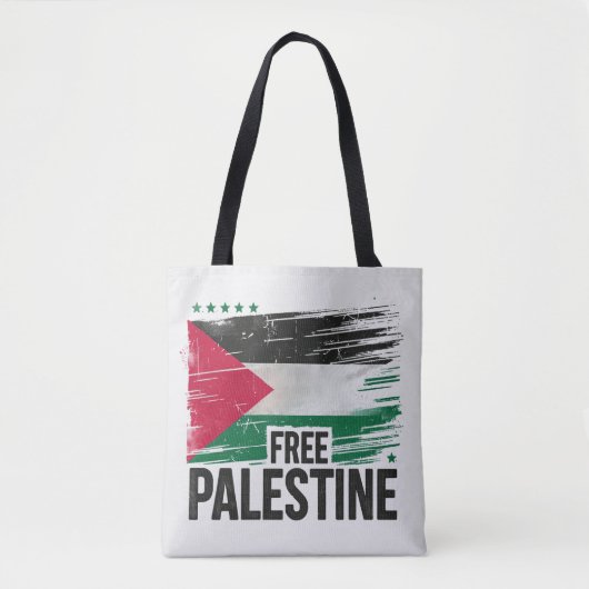 Vrije Palestina Steun Palestina Tote Bag (Voorkant)