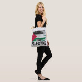 Vrije Palestina Steun Palestina Tote Bag (Op model)