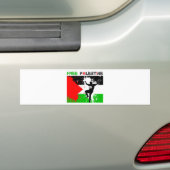 VRIJE PALESTINA THEMA. BUMPERSTICKER (Op auto)