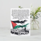 Vrije Palestina Uitnodiging (Staand voorkant)