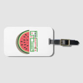 VRIJE PALESTINA WATERMELOEN BAGAGELABEL (Voorkant (horizontaal))