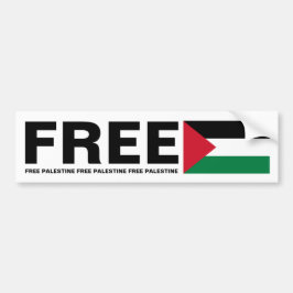 VRIJE PALESTINE BUMPERSTICKER
