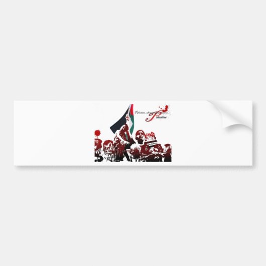 VRIJE PALESTINE BUMPERSTICKER (Voorkant)
