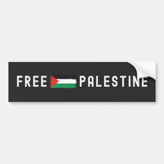 VRIJE PALESTINE BUMPERSTICKER (Voorkant)