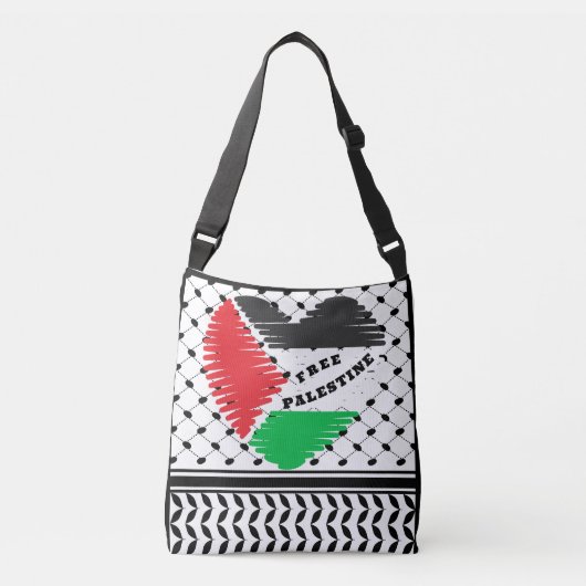 VRIJE PALESTINE CROSSBODY TAS (Voorkant)