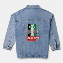 VRIJE PALESTINE DENIM JACKET