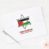 VRIJE PALESTINE: GROOTSTE PRISON STICKER TER WEREL (Envelop)