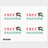 vrije palestine Rechthoekige Sticker (Vel)