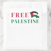 vrije palestine Rechthoekige Sticker (Tas)