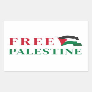 vrije palestine Rechthoekige Sticker