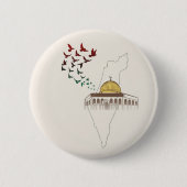 VRIJE PALESTINE RONDE BUTTON 5,7 CM (Voorkant)
