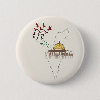VRIJE PALESTINE RONDE BUTTON 5,7 CM