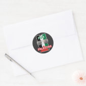 VRIJE PALESTINE RONDE STICKER (Envelop)