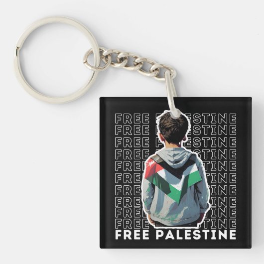 VRIJE PALESTINE SLEUTELHANGER (Voorkant)