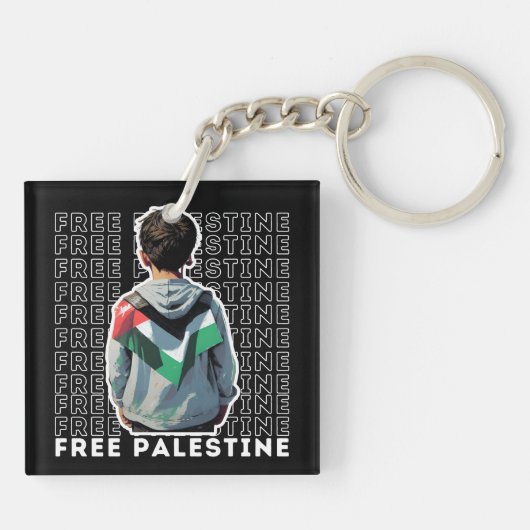 VRIJE PALESTINE SLEUTELHANGER (Achterkant)