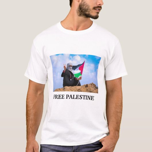 VRIJE PALESTINE T-SHIRS T-SHIRT (Voorkant)