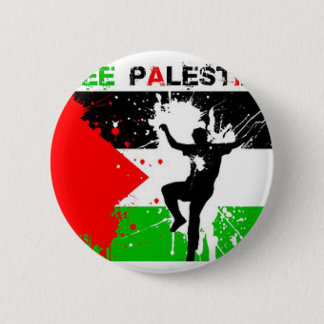 VRIJE PALESTINE THEME. RONDE BUTTON 5,7 CM