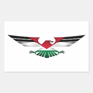 VRIJE PALESTINE - WINGEN VAN VRIJHEID RECHTHOEKIGE STICKER