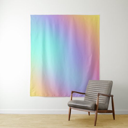 Vrije Pastel Gradiënt Wandkleed (In situ)