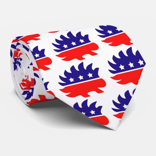 Vrije porcupine stropdas (Opgerold)