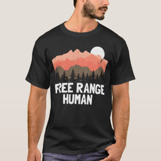 Vrije Range Vrouw Outrs Grappige Vrouwen Camping j T-shirt