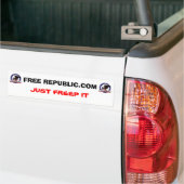 VRIJE REPUBLIEK.COM BUMPERSTICKER (Op Truck)