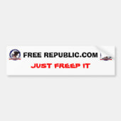 VRIJE REPUBLIEK.COM BUMPERSTICKER (Voorkant)