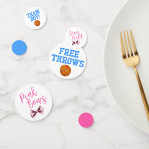 Vrije rijen of roze bogen Genderpartij Confetti