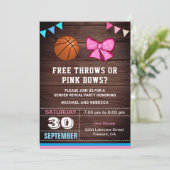 Vrije rijen of roze bogen Genderpartij Kaart (Staand voorkant)