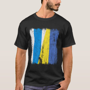 Vrije Rusland Oekraine Half Vlag Russische Opposit T-shirt